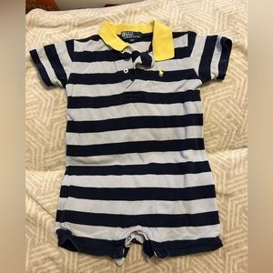 BABY BOYS POLO RALPH LAUREN ROMPER JUMPSUIT ONESIE BODYSUIT 12 MONTHS